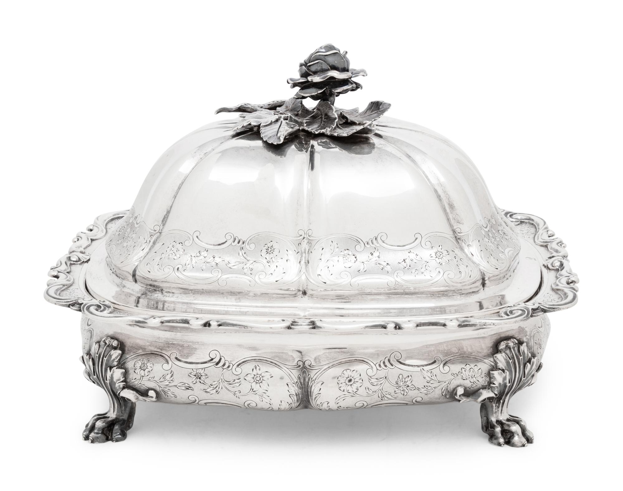 A Paul Storr Silver George IV Covered Vegetable Dish