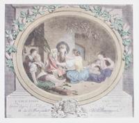 A Handcolored Engraving 11 1/4 x 12 3/4 inches. — AFTER JEAN HONORE FRAGONARD