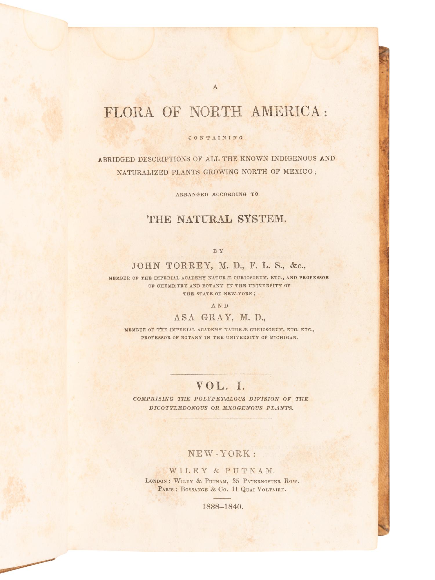 [FLORA]. A group of 10 works, including: