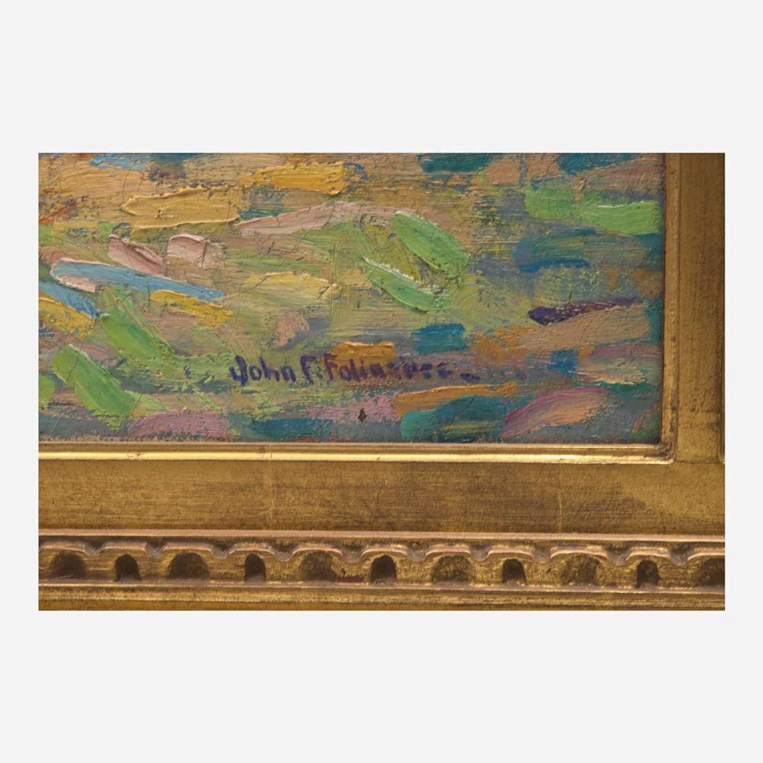 John Fulton Folinsbee (American, 1892–1972) Golden Afternoon (A Triptych)