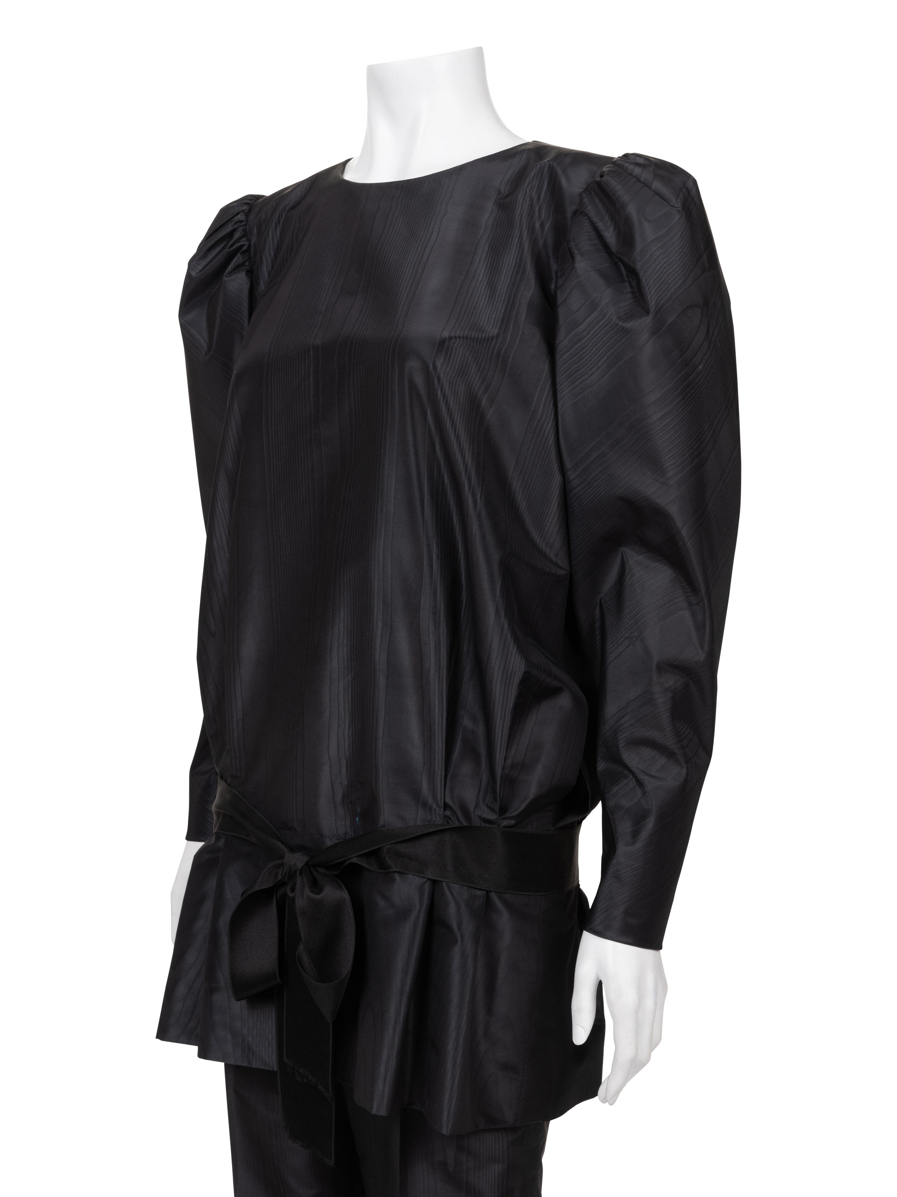 Givenchy Haute Couture Silk Moiré Shorts Set, 1980-90s