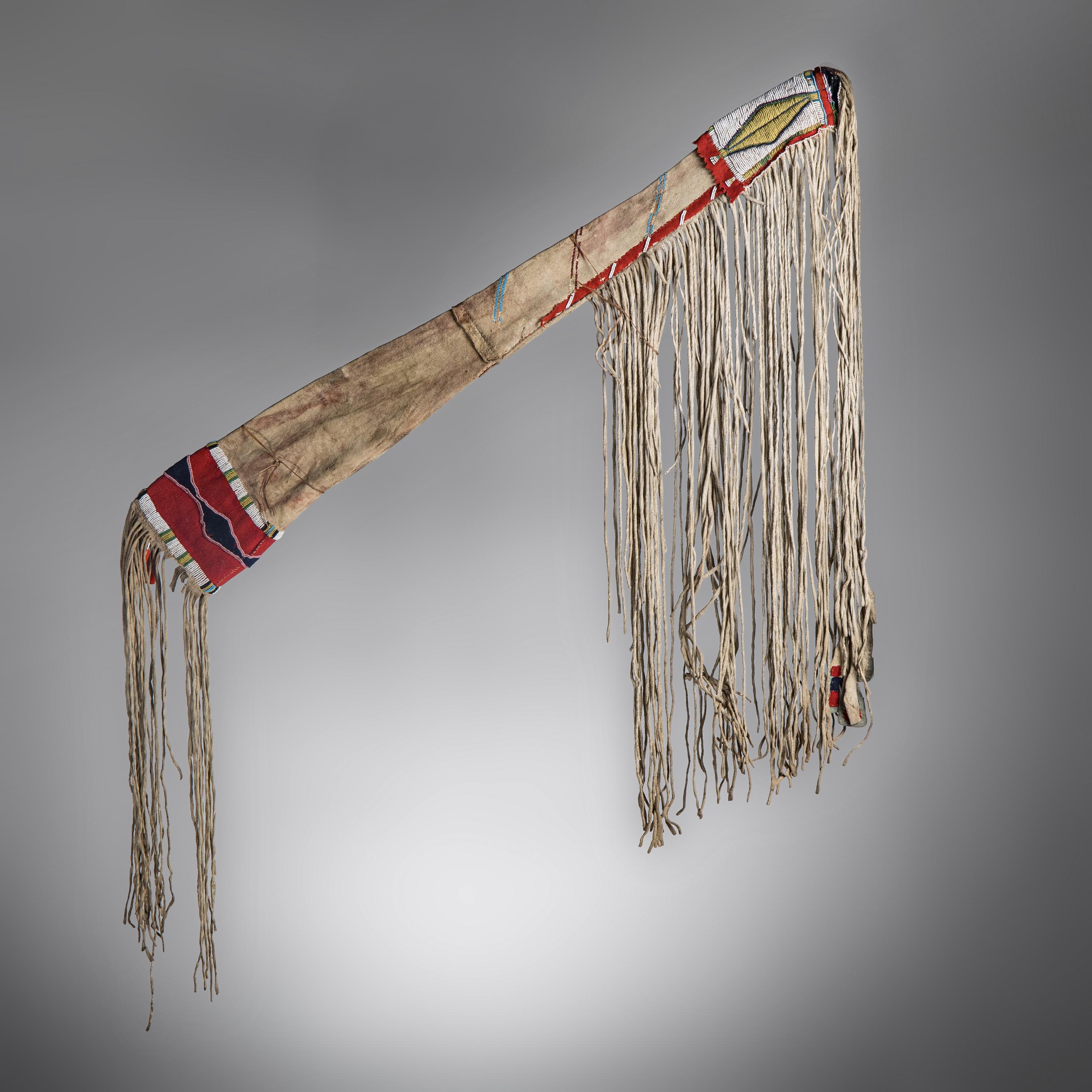 Blackfeet Beaded Hide Rifle Scabbard
