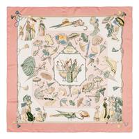 Hermès, Four Silk Scarves 90