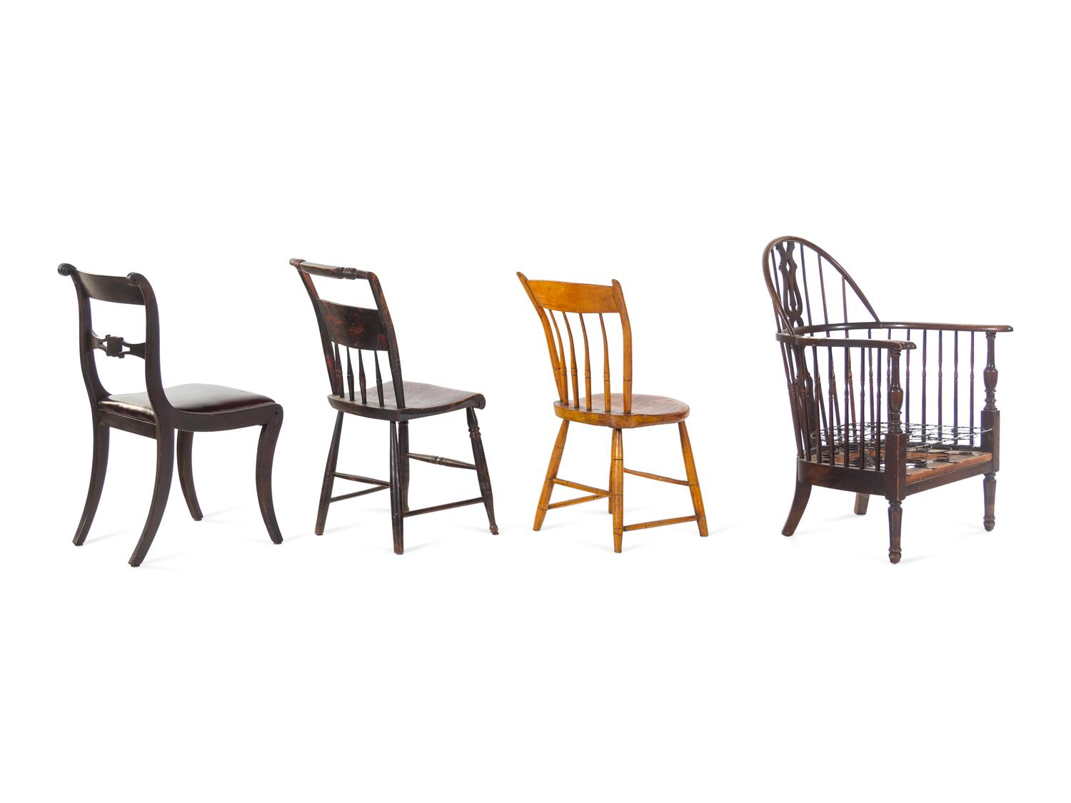 A Group of Four Chairs
