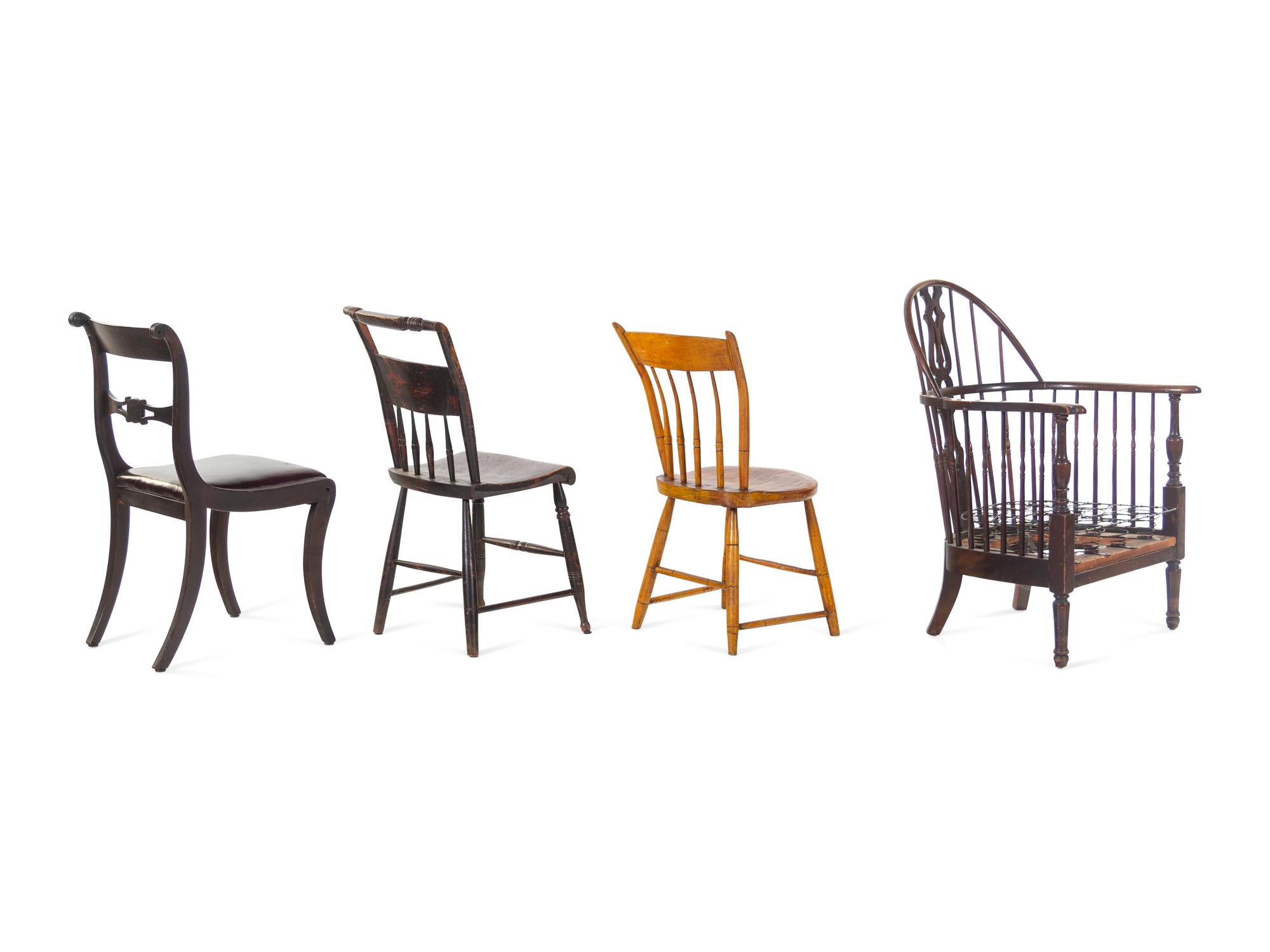 A Group of Four Chairs