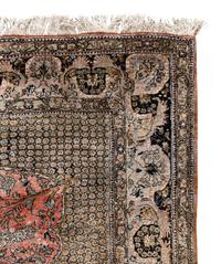 A Qom Silk Rug