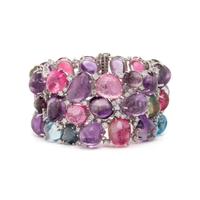 MULTIGEM AND DIAMOND BRACELET