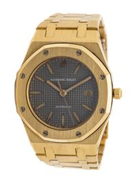 AUDEMARS PIGUET, REF. 4100BA 18K YELLOW GOLD 'ROYAL OAK' WATCH