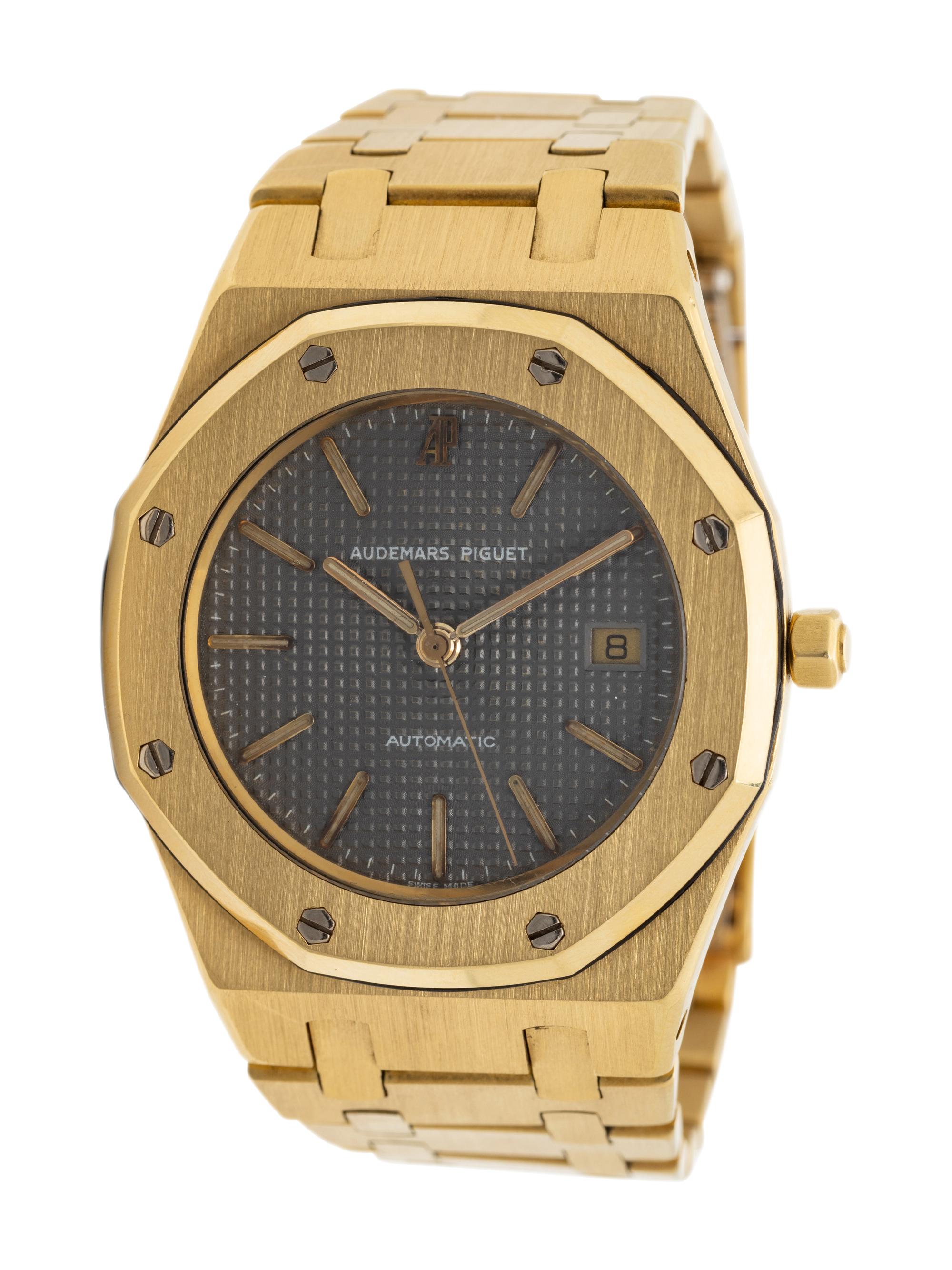 AUDEMARS PIGUET, REF. 4100BA 18K YELLOW GOLD 'ROYAL OAK' WATCH