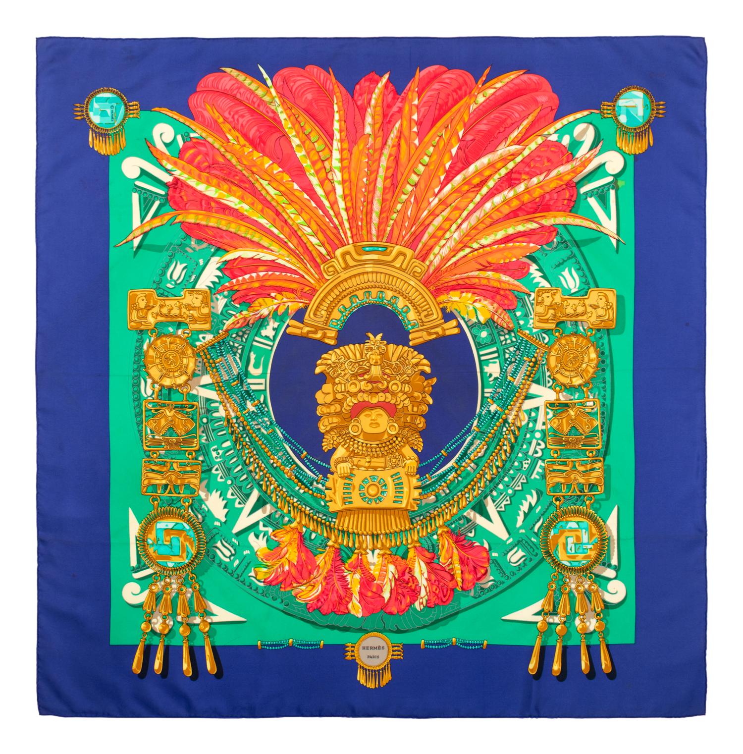 Three Hermès 90cm Silk Scarves