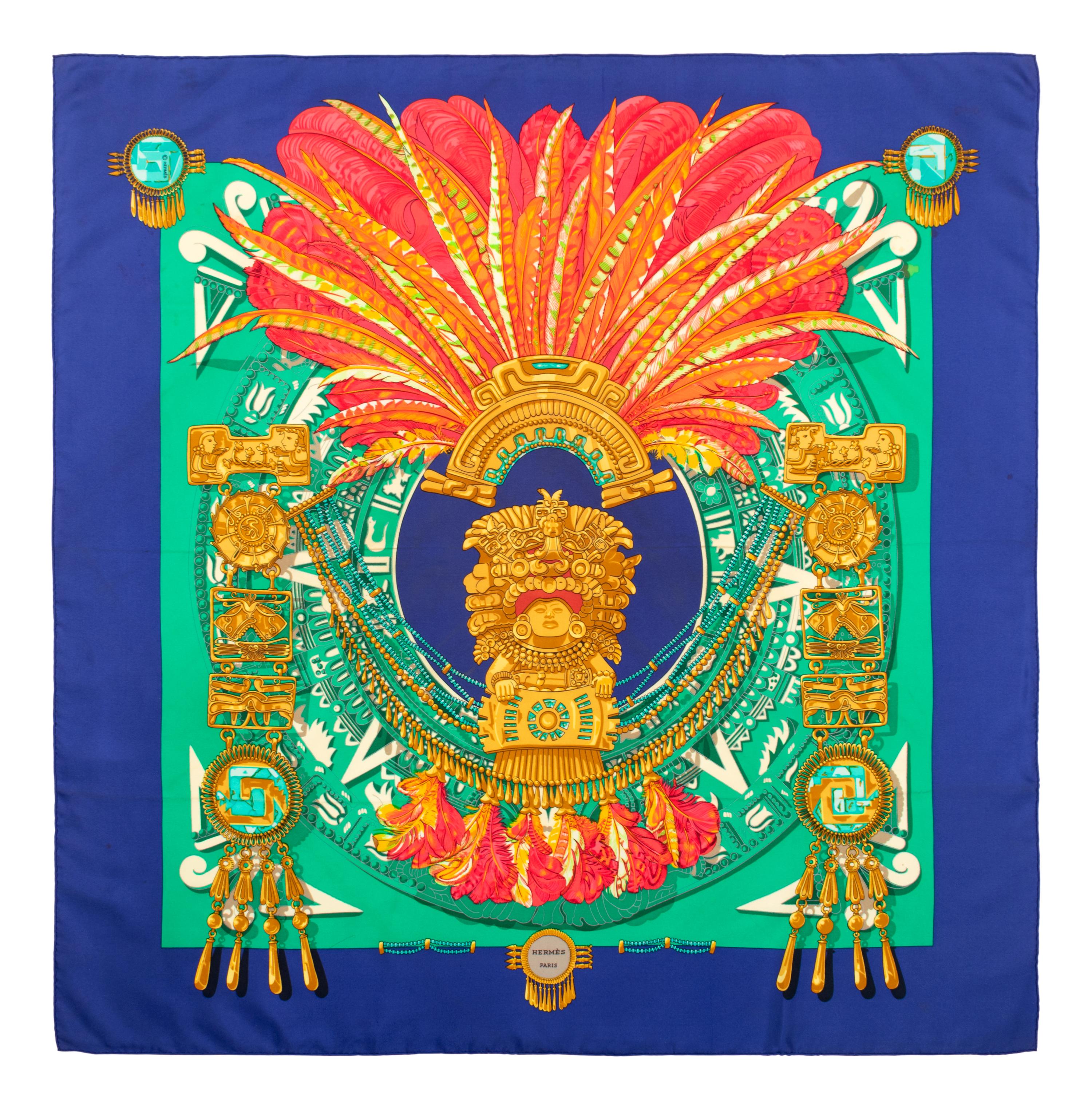 Three Hermès 90cm Silk Scarves