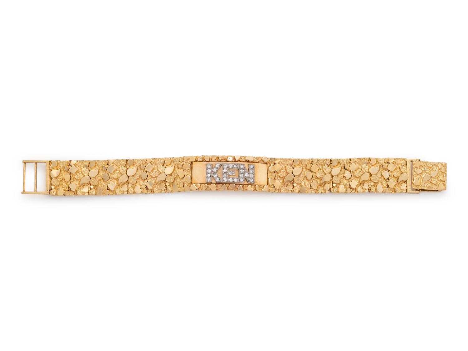 YELLOW GOLD AND DIAMOND BRACELET