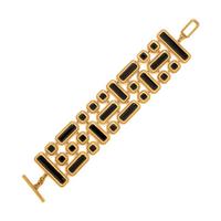 Monica Rich Kosann, Yellow Gold and Onyx Bracelet