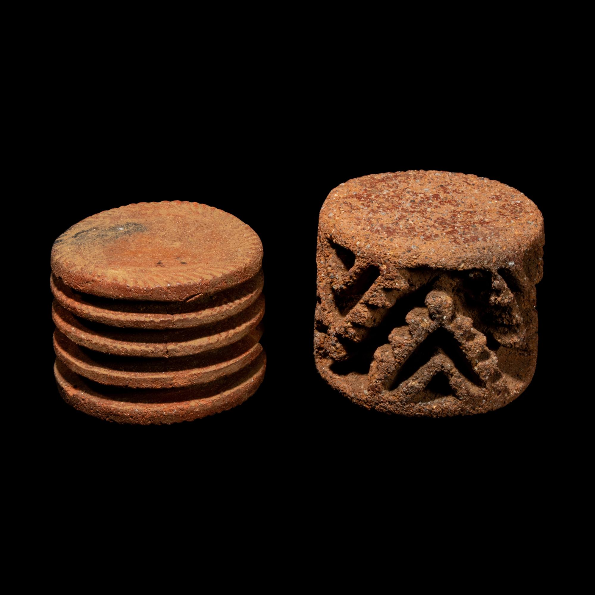 Two Pre-Columbian Stamp Rollers