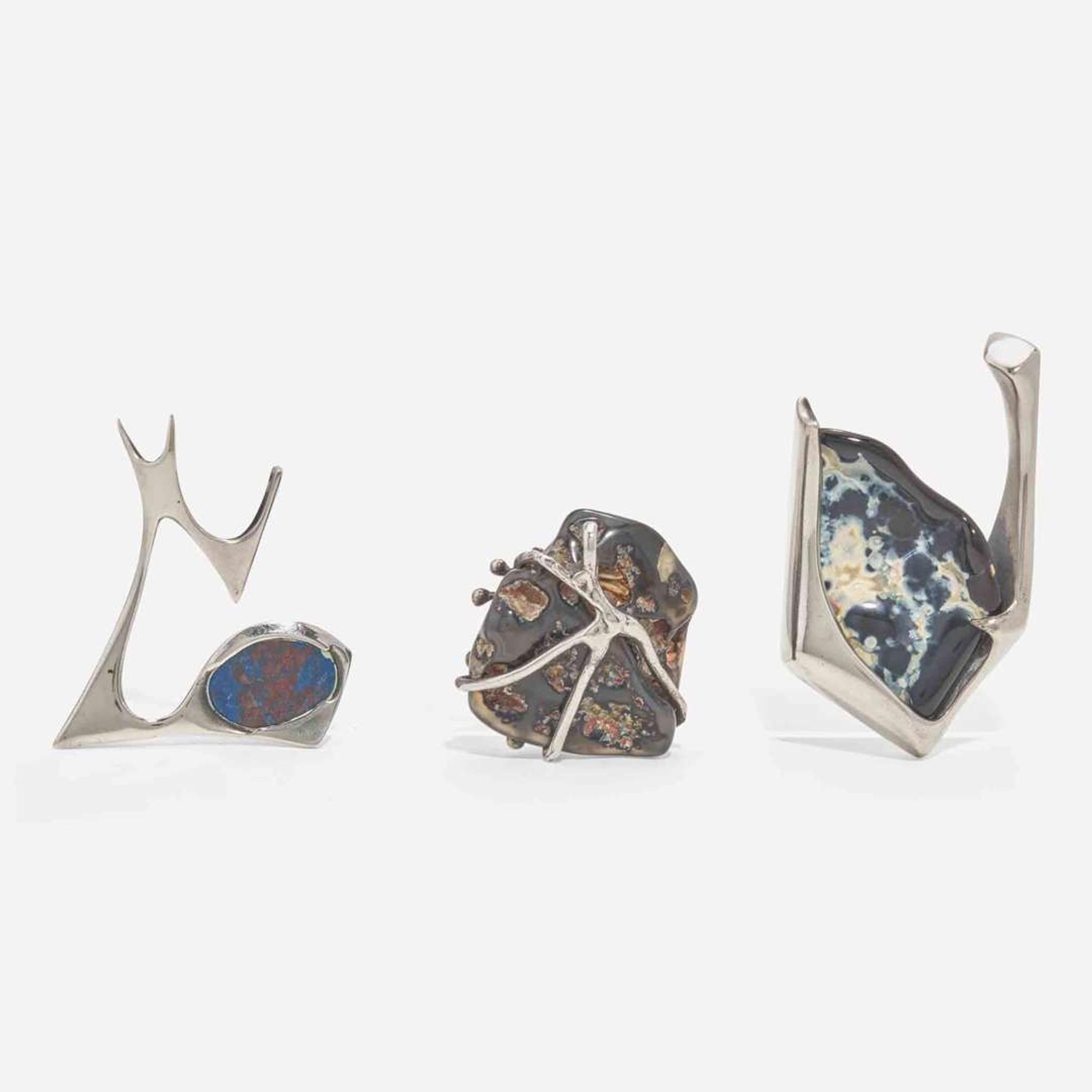 Donald Wright (American, 1930-2012) Group of Four Pendants, USA, circa 1960s