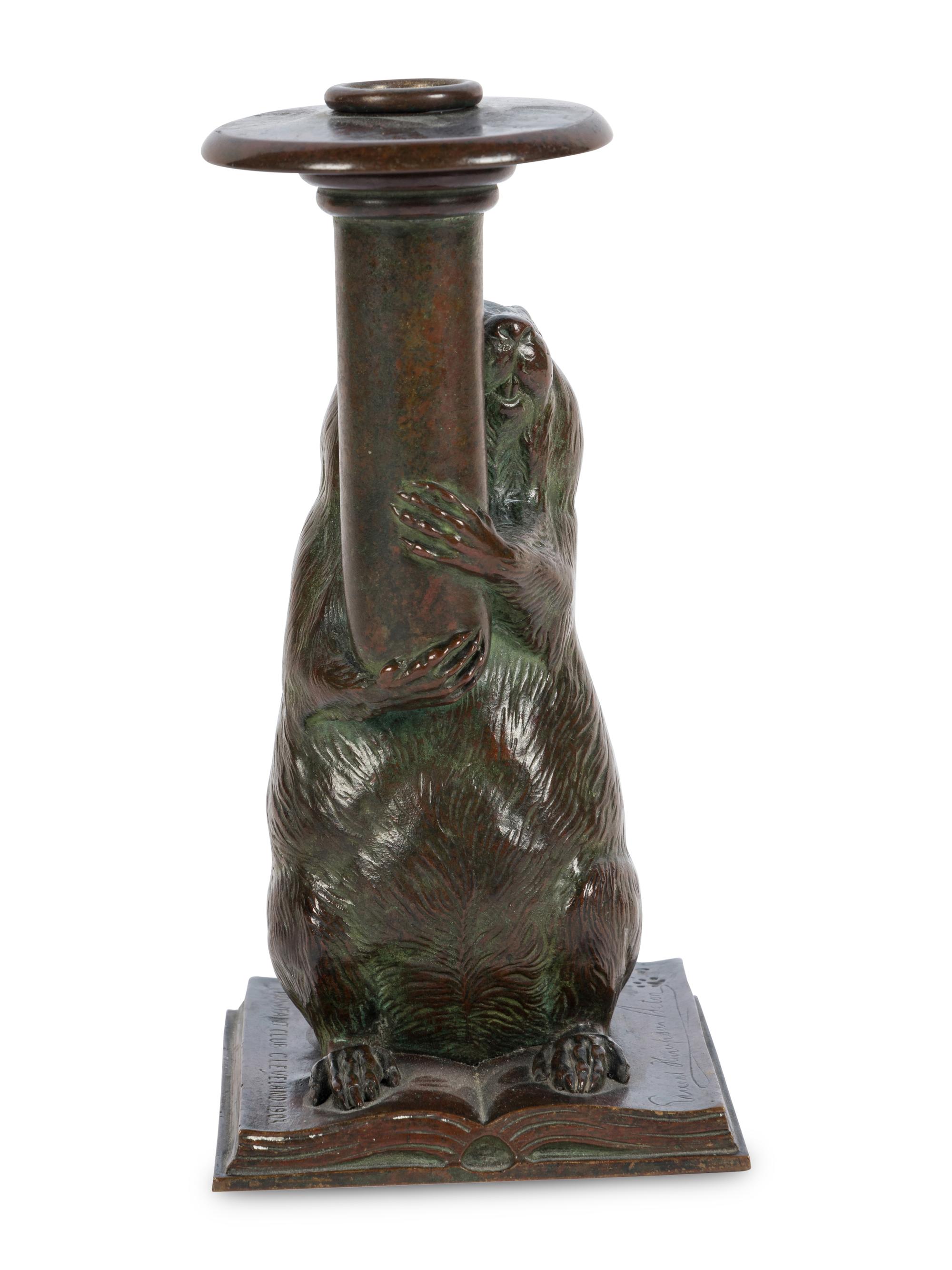 Rowfant Club Bronze Candlestick