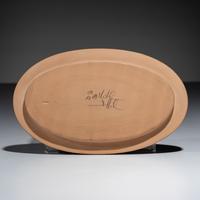 Redware Carved Pottery Lid