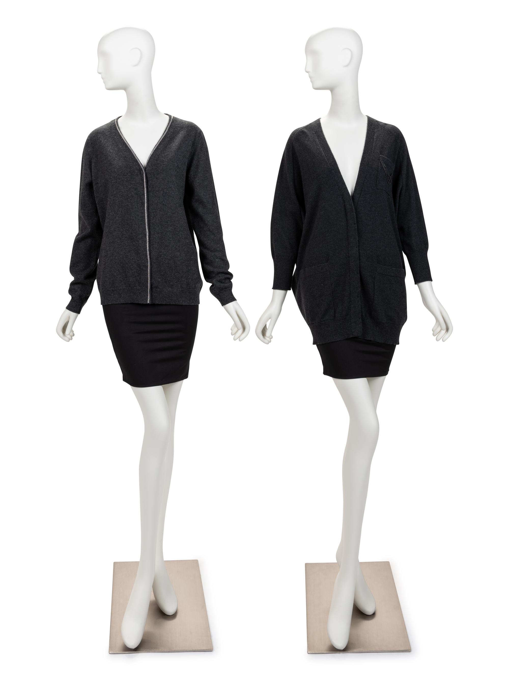 Two Brunello Cucinelli Cashmere Knit Tops, 2020s