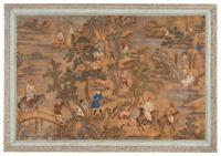 A Chinese Painting Depicting A Hunting Scene
