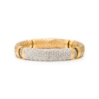 Diamond and Bicolor Gold Bracelet