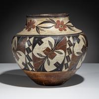 Acoma / Laguna Polychrome Pottery Jar