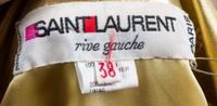 An Yves Saint Laurent Metallic Gold Leather Jacket, Size 38.