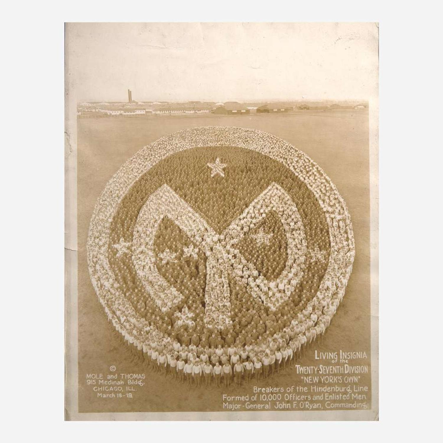 [Americana] Mole, Arthur, and John Thomas, et al. Group of 10 “Living Insignia” Photographs