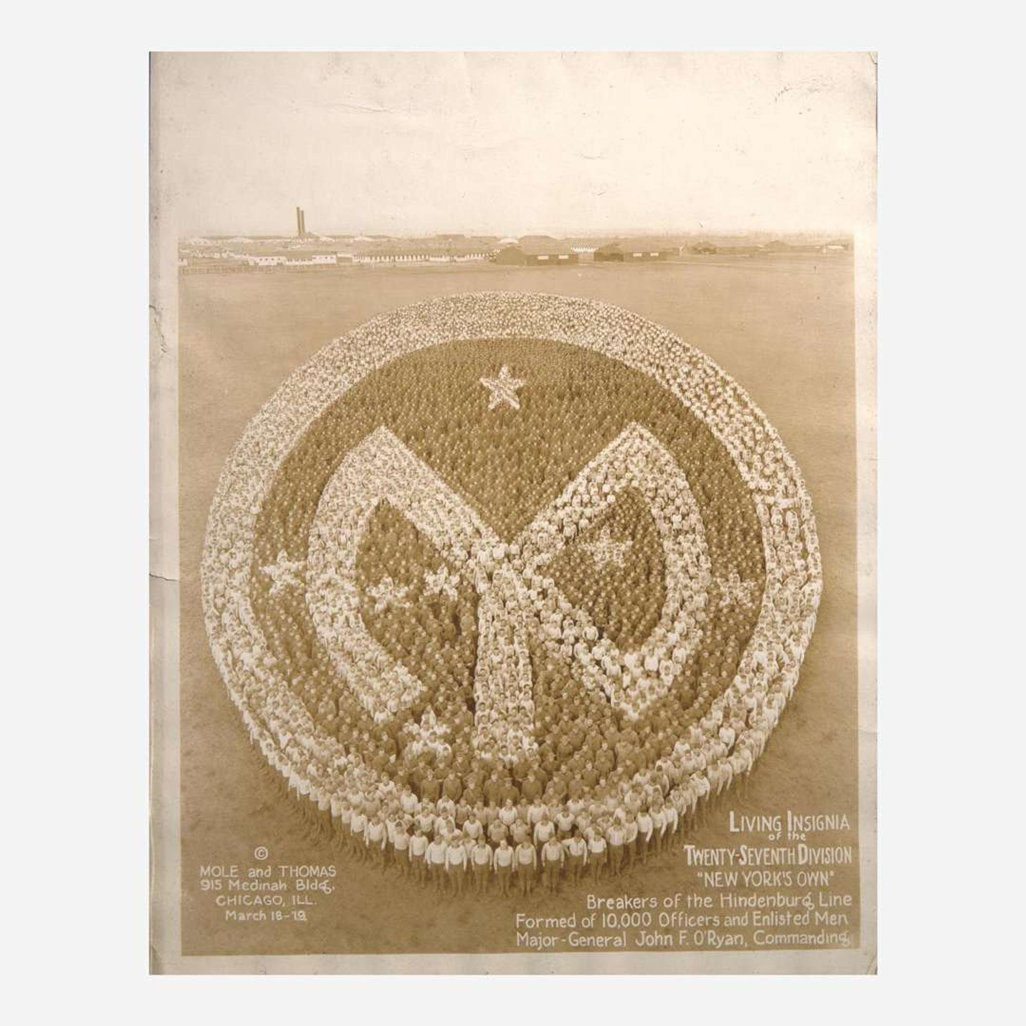 [Americana] Mole, Arthur, and John Thomas, et al. Group of 10 “Living Insignia” Photographs