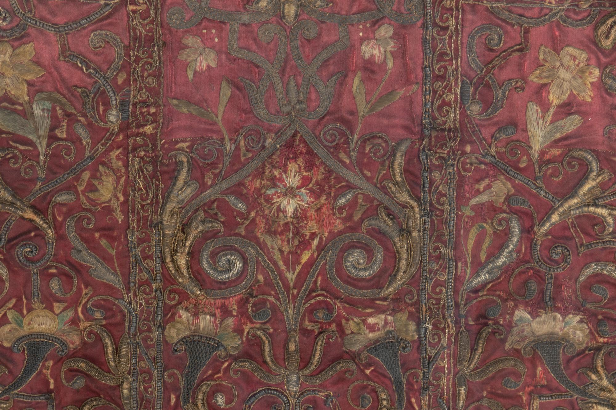 A Framed Embroidered Vestment