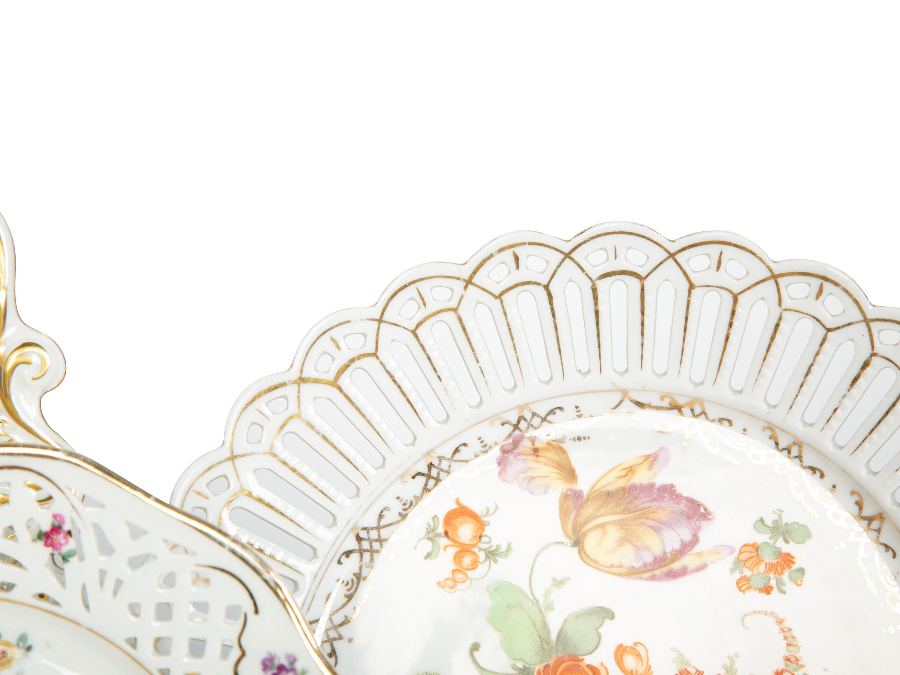 A Group of Schulmann Dresden Porcelain Dinnerware