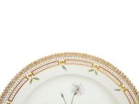 Thirteen Royal Copenhagen Flora Danica Porcelain Luncheon Plates