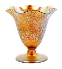 Loetz, Czech, Early 20th Century, Footed Vase