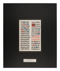 [MANUSCRIPT LEAF -- ANTIPHONARY]. One leaf on vellum, in Latin. Italy, ca. 1480-1525.