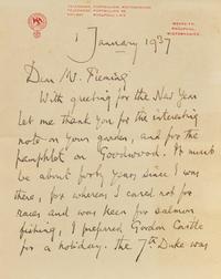 [Gardening] Maxwell, Herbert. A Garden Note-Book... with an A.L.s laid-in