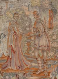 A Continental Wool Tapestry