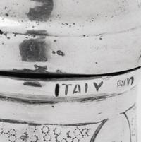 A Pair of Italian Silver Shakers