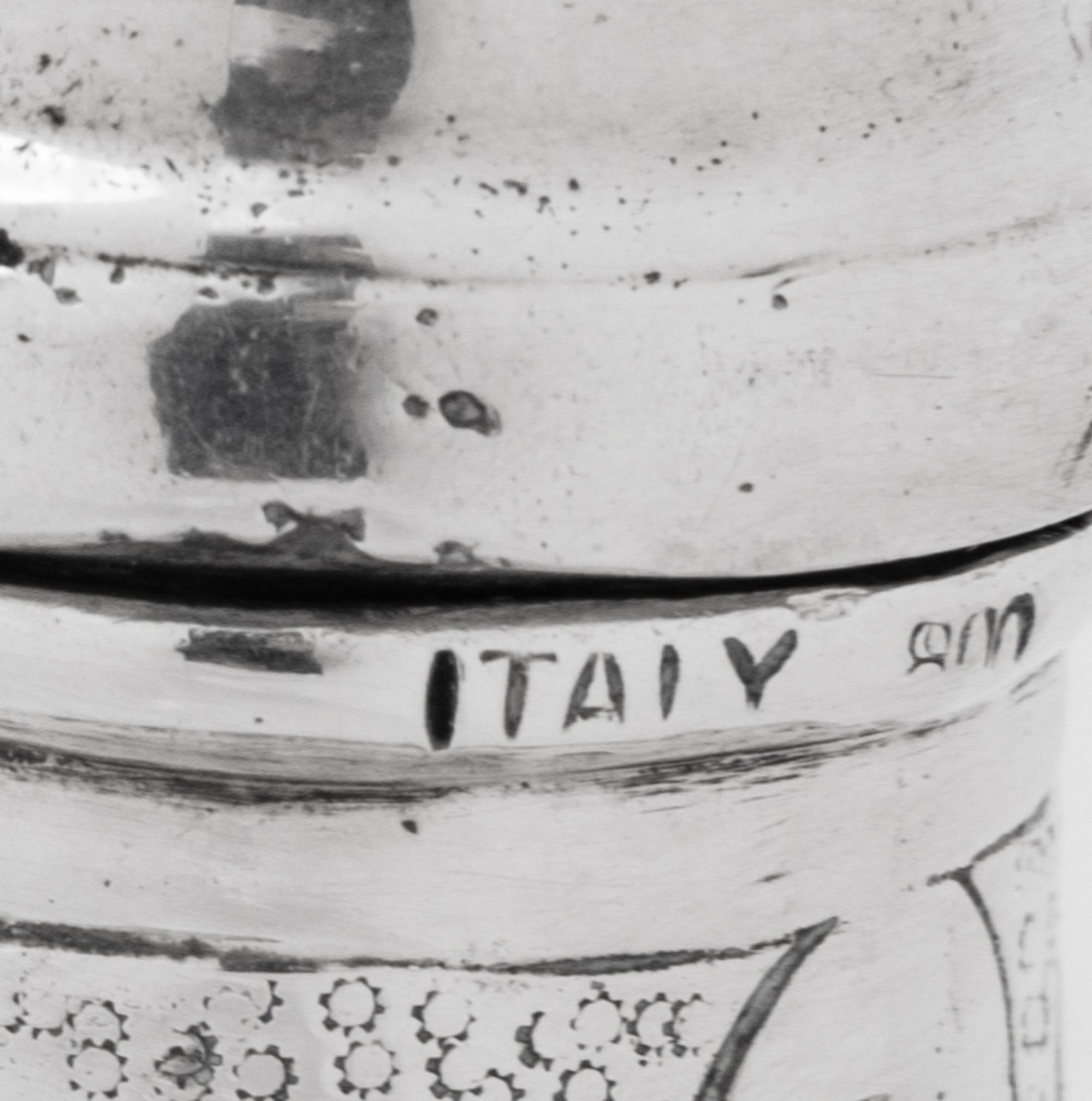 A Pair of Italian Silver Shakers