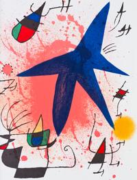 (MIRO, JOAN) Lithographs I-VI. NY and Paris, 1972-92. 6 vols. With Miro Engravings. NY, 1928-75.