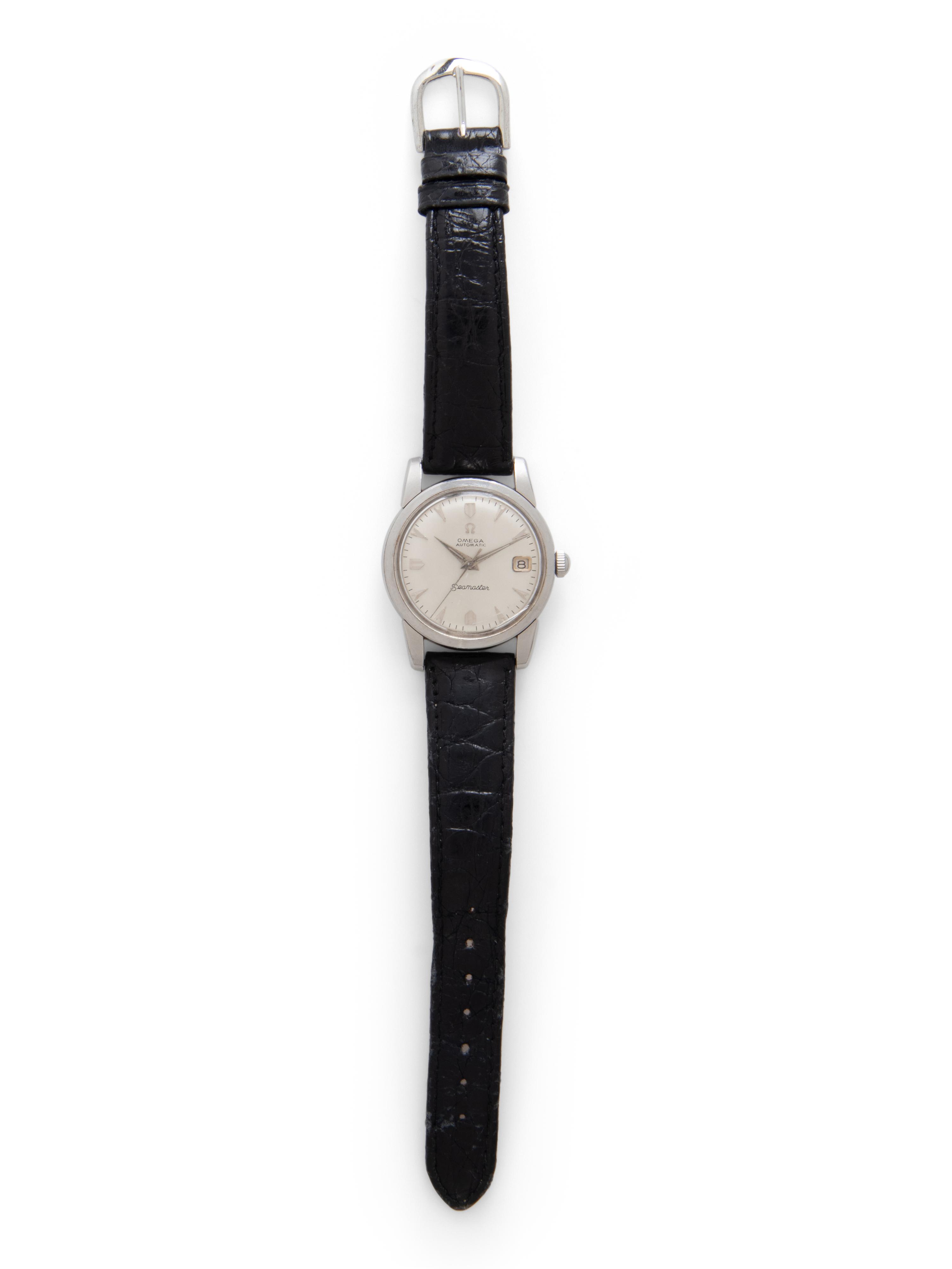 OMEGA, STAINLESS STEEL 'SEAMASTER' WATCH