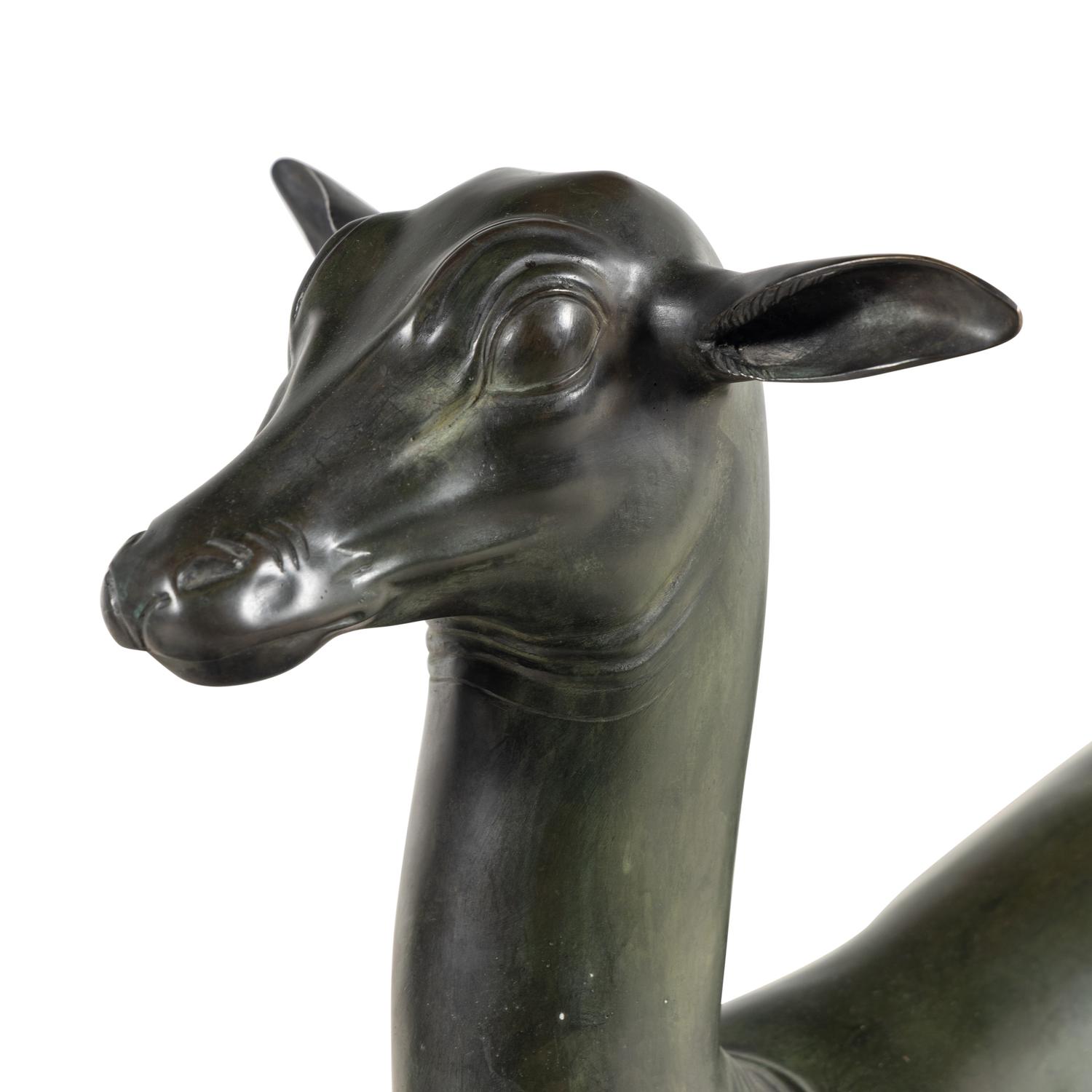 A Pair of Grand Tour Bronze Deer
