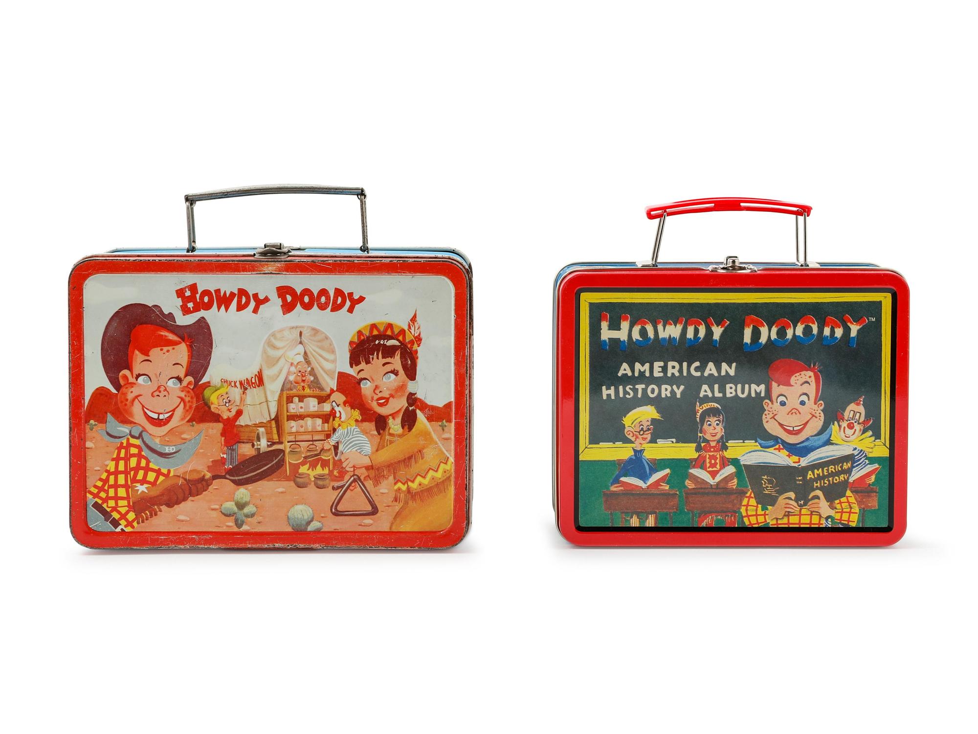 Two "Howdy Doody" Lunch Boxes