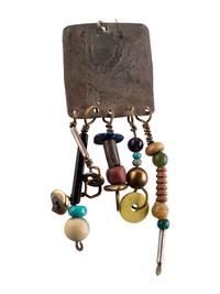 Southwestern and Plains Colorful Hook and Post Earrings