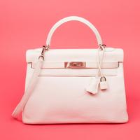 Hermès, Kelly Retourne 32 in White Clemence, 2004