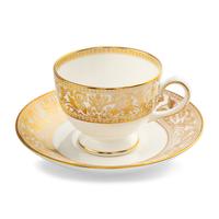 A Wedgwood Gold Florentine Porcelain Dinner Service