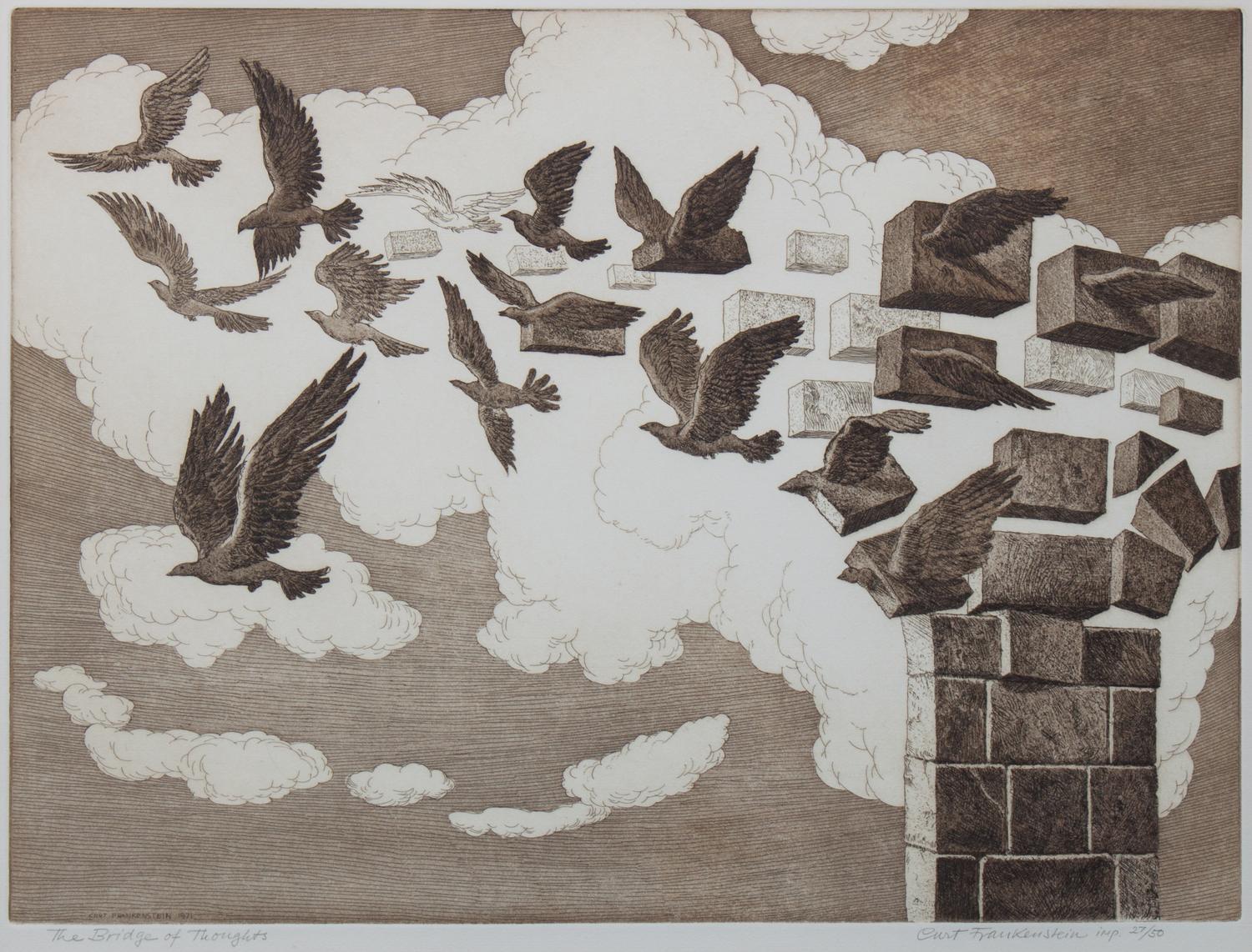 Curt Frankenstein, (American, 1920-2009), Bridge of Thoughts, 1971