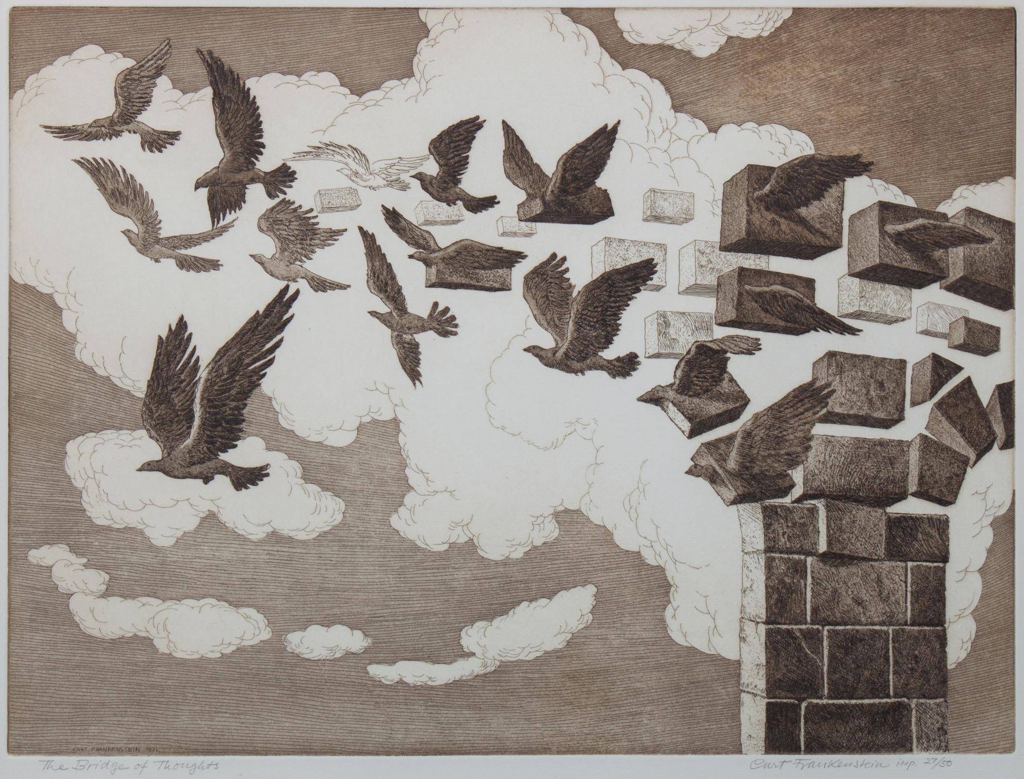 Curt Frankenstein, (American, 1920-2009), Bridge of Thoughts, 1971
