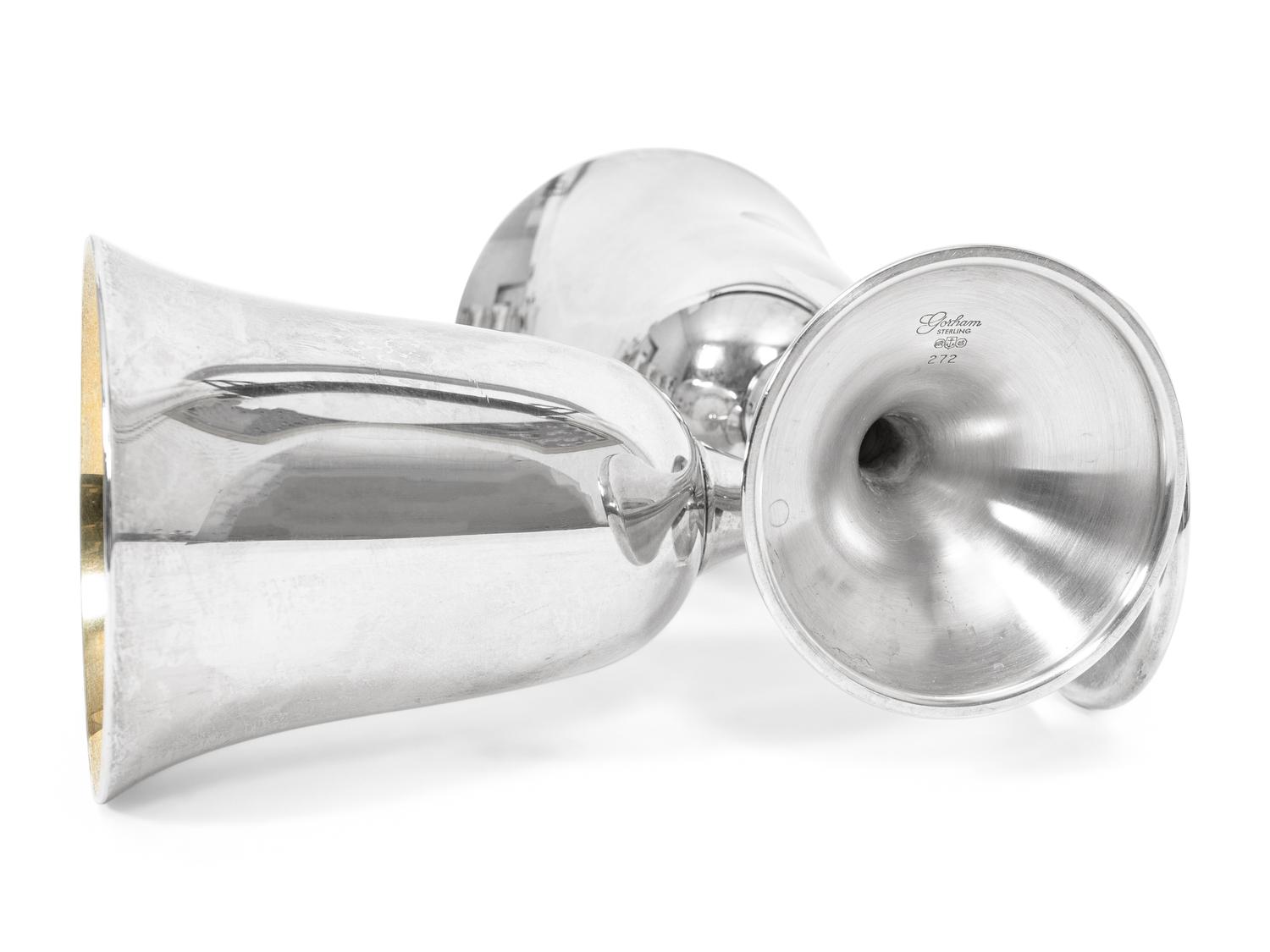 A Set of Twelve American Silver Goblets