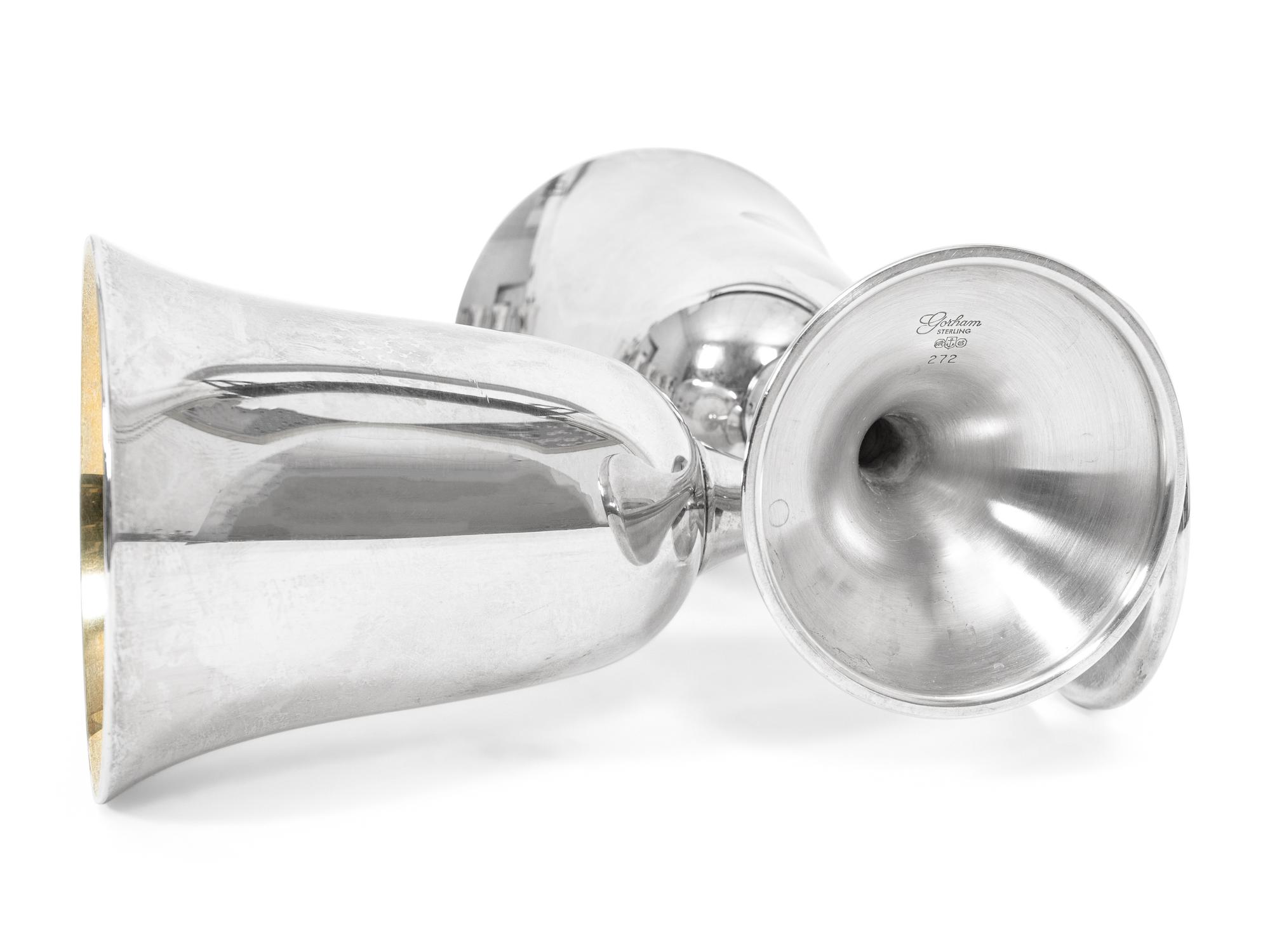 A Set of Twelve American Silver Goblets