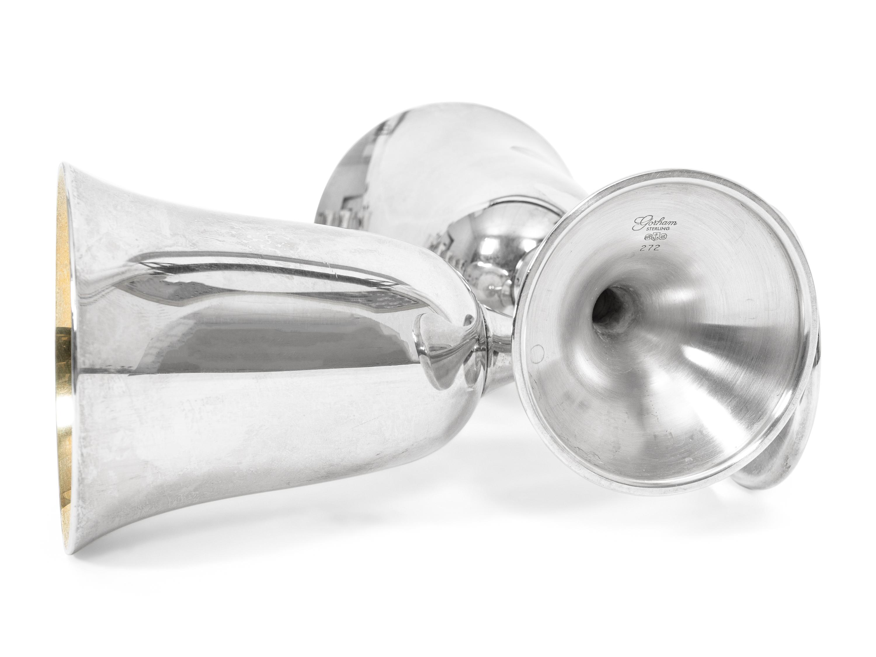 A Set of Twelve American Silver Goblets