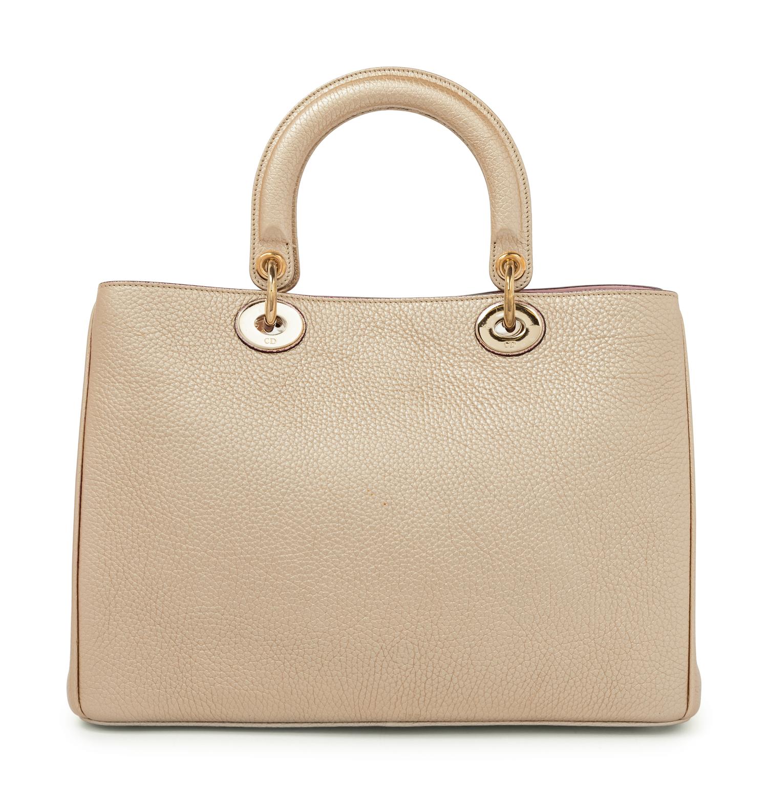 Christian Dior Gold Leather Medium Diorissimo Bag, 2014